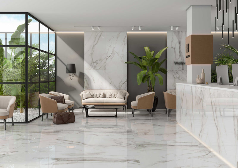PISO PORCELANICO CALACATTA LIGHT  BIANCO RECTIFICADO 79.3x159.3 (CAJA 1.26)1PZS