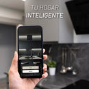 CAMPANA DE ISLA EN COLOR NEGRO DE 90cm CON CUERPO EN ACERO INOXIDABLE Y CONTROL DIGITAL CON WIFI NUUR MODELO:CAMEXIS90ADIN