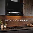 CAMPANA EXTRACTORA A PARED ACERO INOXIDABLE Y CRISTAL TEMPLADO 60 CM / CONTROL DIGITAL CON WIFI MODELO:CAMEXPA60VT