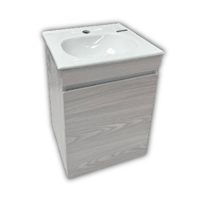 TOCADOR CON LAVABO SIN REBOSADERO NATIA MOD.CEDRO GRIS