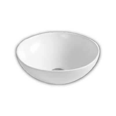 LAVABO CERAMICO REDONDO DE SOBREPONER NATIA MOD.CEREZO BLANCO