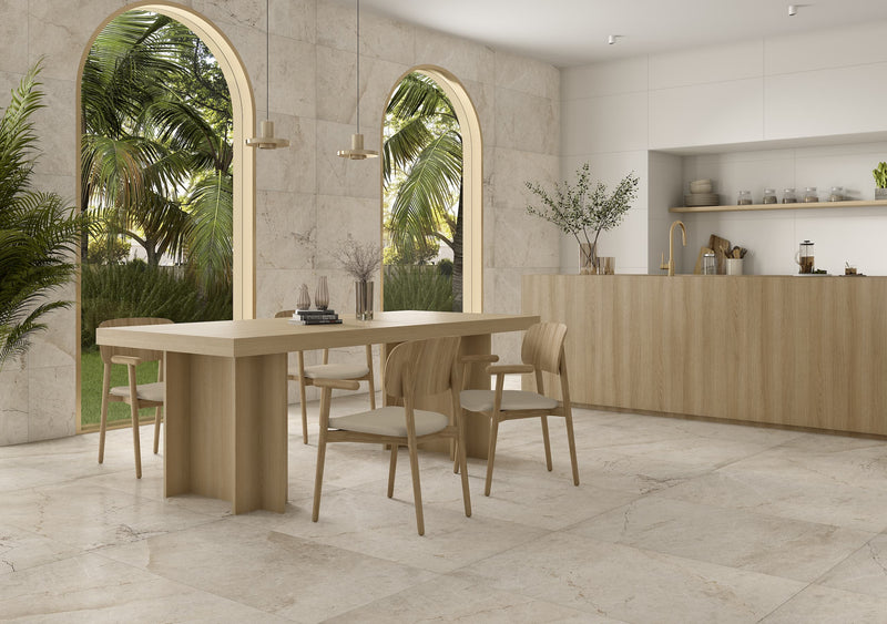 PISO PORCELANICO CORFU CREMA RECTIFICADO 59.3X119 (CAJA 2.12)3PZS