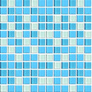 MOSAICO DE CRISTAL BRILLO AZUL BLANCO 4MM 30X30