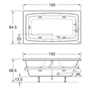 TINA SINGLE CON/SIN HIDROMASAJE