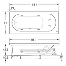 TINA SOPHIE CON/SIN HIDROMASAJE