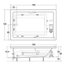 TINA STAR CON/SIN HIDROMASAJE