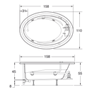 TINA TIBET CON/SIN HIDROMASAJE