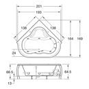 TINA VOLGA CON/SIN HIDROMASAJE