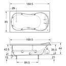 TINA YUKÓN CON/SIN HIDROMASAJE