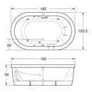 TINA ZEN DE LUJO CON/SIN HIDROMASAJE