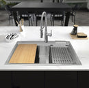 TARJA DE ACERO INOXIDABLE DOBLE TINA ELKAY PARA COCINA EFD-342075ACO