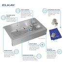 TARJA ELKAY  ECTRUF30179RC SATINADO PULIDO