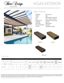 VIGAS EXTERIOR CARAMEL WPC 290X10X5cm