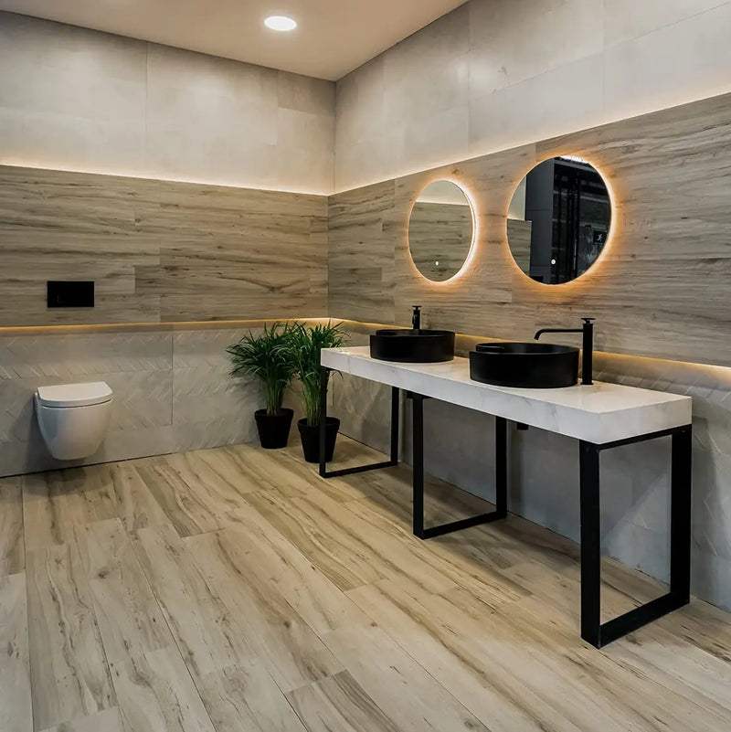 LAVABO NOKIA BLACK REDONDO 430*150