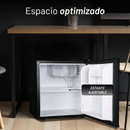 MINI FRIGOBAR CON CONTROL MECÁNICO Y COMPRESOR CAPACIDAD 46L 1.6PIES PUERTA COLOR ACERO INOXIDABLE CON LLAVE NUUR MODELO:FRIGO46L