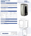 DISPENSADOR DE JABÓN AITANA NÍQUEL BARNIZ AC70011