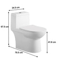 INODORO CON ASIENTO MOD. EUCALIPTO DUAL FLUSH BLANCO NATIA