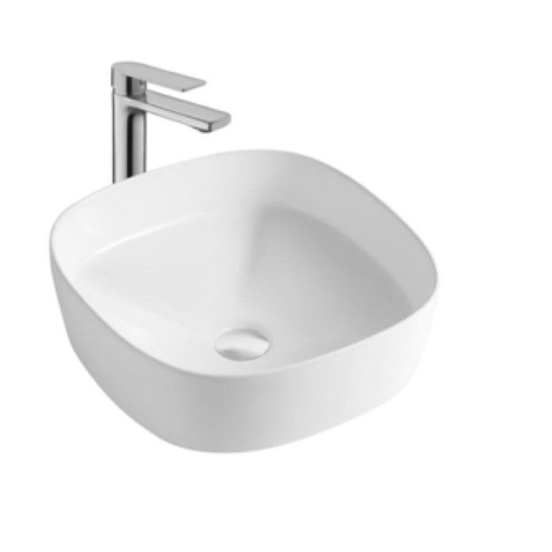 LAVABO CERÁMICO DE SOBREPONER ACACIA BLANCO BRILLANTE NATIA