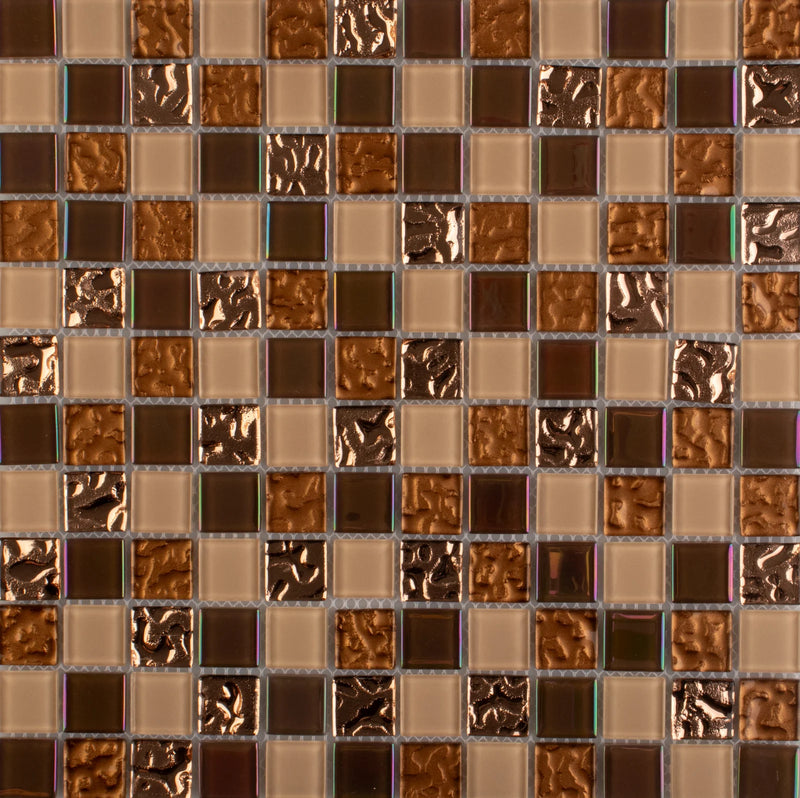MALLA DE VIDRIO CON PLATING PARAISO 30X30CM (CAJA 1.98M2)22PZ