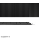 PISO FLEX CANAL NEGRO (200) ANCHO DEL ROLLO 160CM