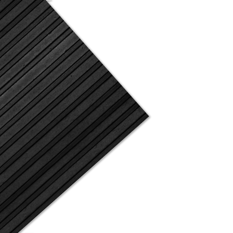 PISO FLEX CANAL NEGRO (200) ANCHO DEL ROLLO 160CM