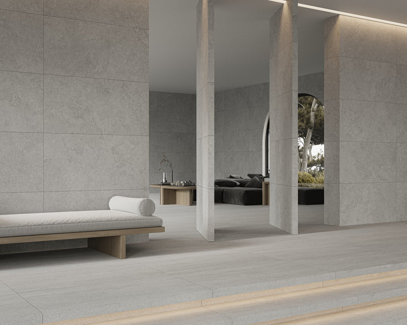 PISO PORCELANICO PORTLAND STONE VEINCUT GREIGE RECTIFICADO 59.3X119 (CAJA 2.12)3PZ