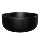 LAVABO CERAMICO DE SOBREPONER MOD. LAUREL NEGRO MATE NATIA