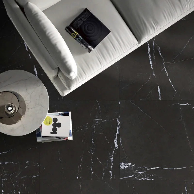 PISO PORCELANICO NERO MARQUINA RECTIFICADO (60X60, CAJA 1.44 M2)