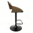 BANCO TERMOFORMADO TAPIZ CAPITONADO CAFE