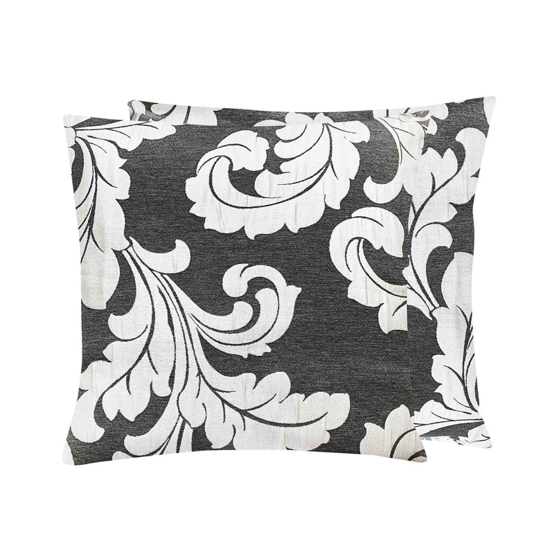 SET 2 PZA. GRIS Y BLANCO 40X40CM