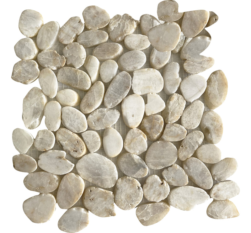PIEDRA DE RIO PLANO MATE BEIGE 30.5X30.5 (CAJA DE 11 PZAS = 1.023 M2)