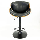 BANCO MADERA TERMOFORMADA BASE NEGRO MATE