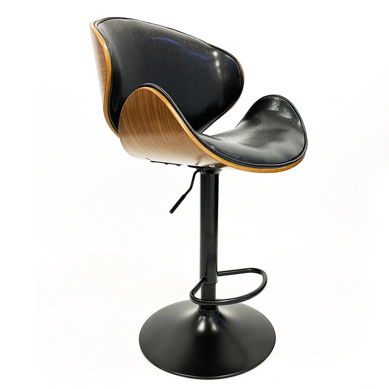 BANCO MADERA TERMOFORMADA BASE NEGRO MATE