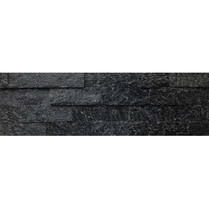 PIEDRA NATURAL ZENIT QUARTZITE NERO 15 X 60 CM (CAJA DE 6 PZAS = 0.54 M2)