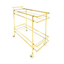 CARRO DE SERVICIO ORO CRISTAL CLARO 108*46*90 CM