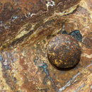 LAVABO ATTRY 50*35*10 MARMOL TRAVERTINO ROJO C/CONTRA