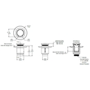 COLADERA CORTA DE UNA BOCA VERTICALTAPA REMOVIBLE 22V-CHL