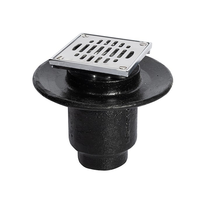 COLADERA CORTA DE UNA BOCA VERTICAL DE REJILLA CUADRADA REMOVIBLE 22V-CH