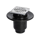 COLADERA CORTA DE UNA BOCA VERTICAL DE REJILLA CUADRADA REMOVIBLE 22V-CH