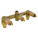 ENSAMBLE TRIPLE DE EMPOTRAR PARA REGADERA Y TINA VALVEX DE COMPRESION 1/4 DE VUELTA SIN CHAPETONES-E-40-AQ