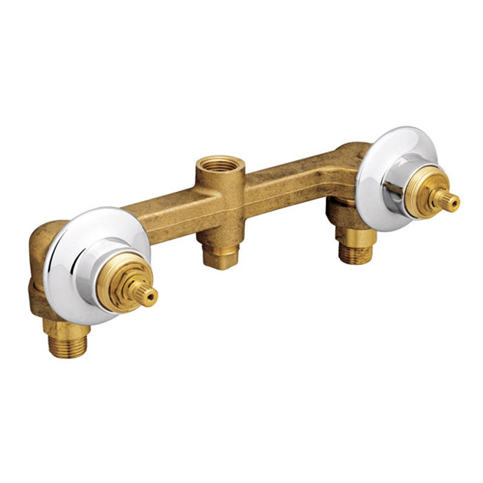 ENSAMBLE DOBLE DE EMPOTRAR PARA REGADERA O TINA 1/4 VUELTA PARA ABRIR O CERRAR-E-50-II