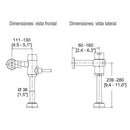 FLUXOMETRO DE MANIJA-210-WC-4.8