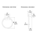 TOALLERO DE ARGOLLA CLASICA-109