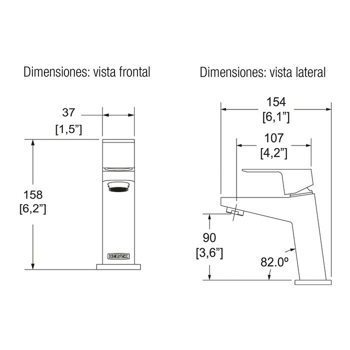 MONOMANDO DE LAVABO SQUADRA E-929-1.9