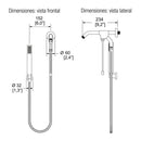 REGADERA MANUAL CON DESVIADOR FUTURA II RM-17
