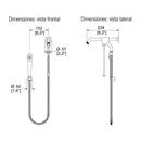 REGADERA MANUAL CON DESVIADOR FUTURA-RM-7-6