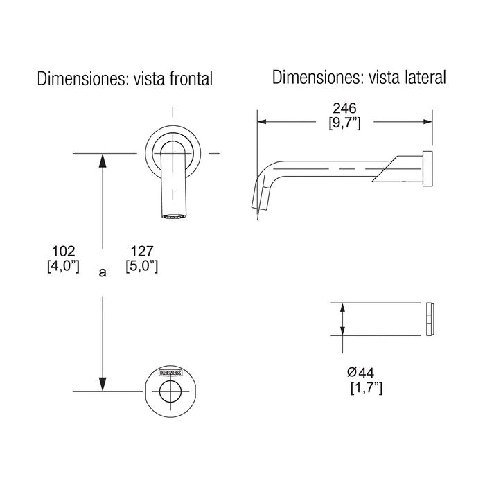 LLAVE DE LAVABO ELECTRONICA NUVA-TV-200-C