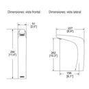 LLAVE DE LAVABO ALTA LIQUIDA ECOLOGICA-TV-302-1.5