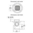 COLADERA DE 3 BOCAS CUADRADA-25-CHLI