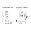 FLUXOMETRO DE PEDAL 310-WC-4.8 Ahorrador